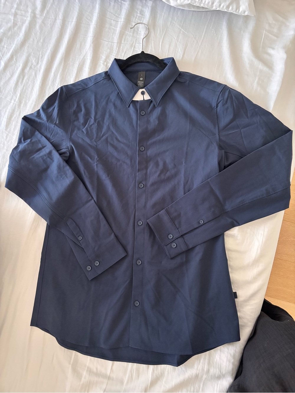 lululemon athletica Men's Dark Navy Long-Sleeve Dress Shirt